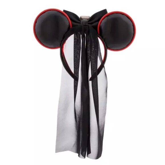 Disney Ears Headband Darth Vader with Veil Star Wars - Picture 2 of 2